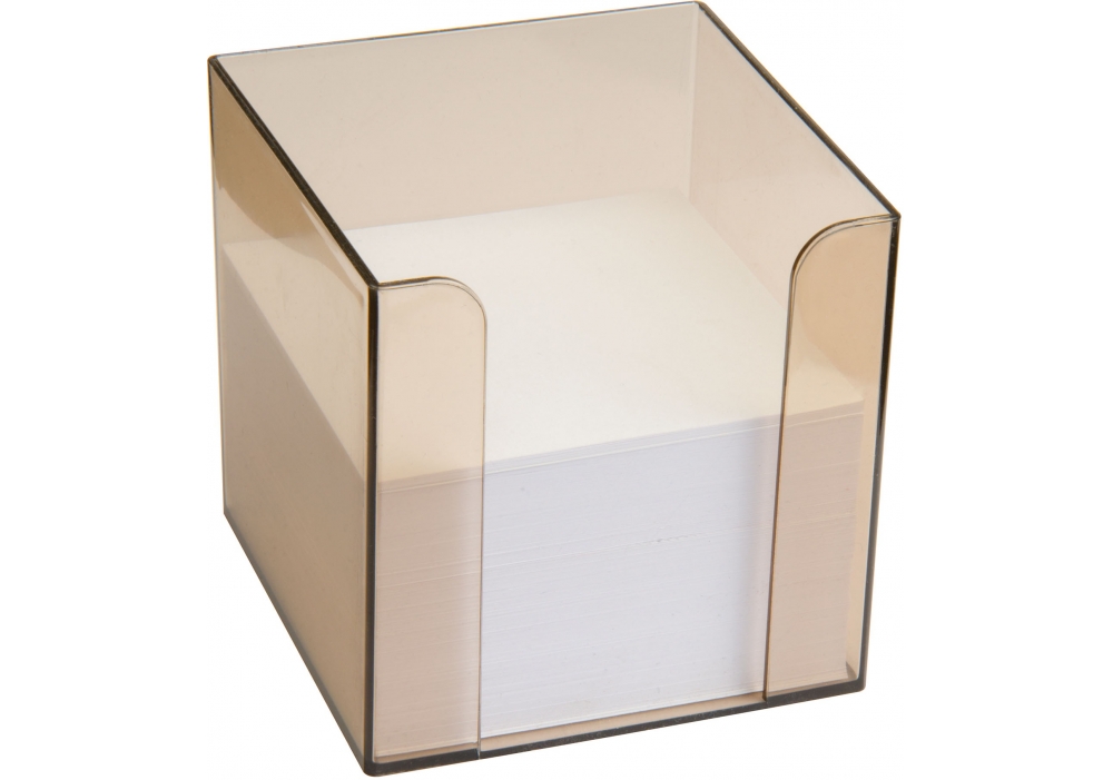 Підставка під папір для нотаток 90х90х90 мм пластик димчастий Economix E32601-17